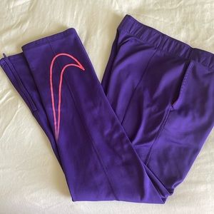 Nike XS purple ThermaFit pants